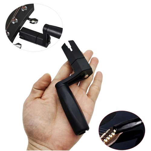TUOREN Multifunctional Guitar String Winder String Cutter and Bridge Pin Puller Set 3 in 1 Guitar Repair Tool