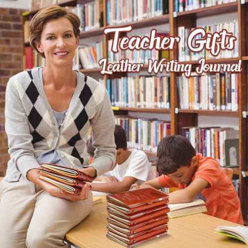 14 Pcs Teacher Appreciation Gifts Bulk Teacher PU Leather Journal Teacher Gifts Writing Notebook for Teacher's Day Graduation Gifts, 14 Styles