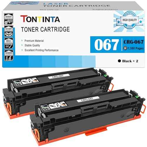 067 CRG-067 CRG067 Compatible Toner Cartridges Standard Capacity 1350 Pages 2 Blacks for Canon Laser Printer imageCLASS MF656 MF656Cdw MF654 MF654Cdw MF653 MF653Cdw LBP633 LBP633Cdw LBP632 LBP632Cdw