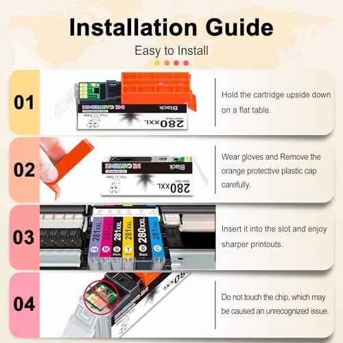 MS DEER Ink 280 and 281 Cartridges 15-Pack, Compatible Replacement for Canon PGI280 CLI281 XXL PGI-280XXL CLI-281XXL for Pixma TR8520 TR7520 TR8620 TR8600 TS6120 TS8220 TS9120 TS6220 TS9521C Printers