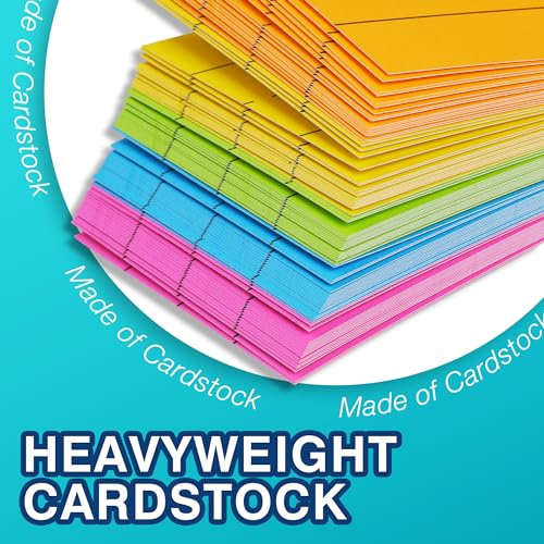 Chell 3x24 Inch Color Sentence Strips Cardstock for Learning, Pack of 100