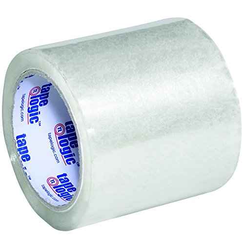 Aviditi Tape Logic 4 Inch x 72 Yards, 1.8 Mil, Clear, Heavy Duty Acrylic Label Protection and Packing Tape, 6 Pack, Perfect for Packing, Shipping, Moving, Home and Office (T9211706PK)