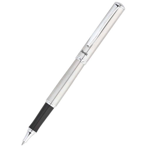 Pentel Libretto Roller Gel Pen and Pencil Set with Gift Box, Pen 0.7mm and Pencil 0.5mm, Silver Barrels (K6A8Z-A)