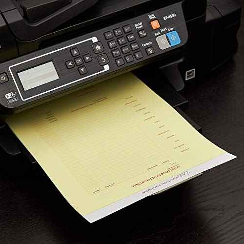 Limited Papers (TM), Carbonless Sheets, Superior, Pre Collated, Multi part, Bond Finish. (2 Part Reverse, 8.5 x 11 Inch, Canary/White (5887), 1 Ream)