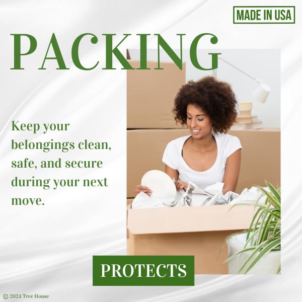 Tree House Packing Paper for Moving – 240 LARGE Newsprint Sheets 31”