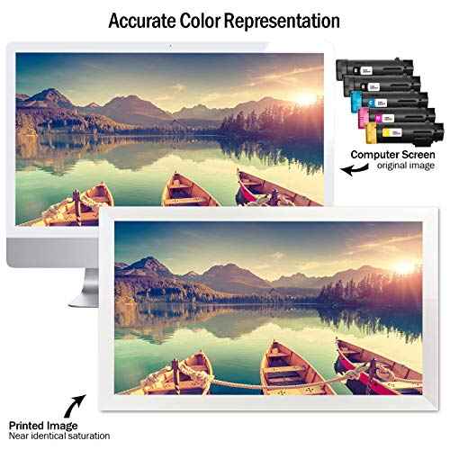 Cartlee Compatible Toner Cartridges Replacement for Xerox Phaser 6510 6510/dni 6510/dn 6510/n Workcentre 6515 6515/dni 6515/dn 6515/n High Yield Laser Printer Ink 2 Black, 1 Cyan, 1 Magenta, 1 Yellow