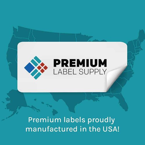 Premium Label Supply White Sticker Full Sheet Shipping Labels – 8.5" x 11" – Laser/Inkjet Compatible – (1 per Sheet), 500 Sheets - Letter Size