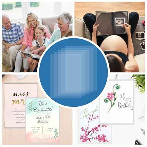 5x7 Soft Sheet Protectors 100 Pack, Clear Top Loading Photo Sleeves, No Holes Photo Protectors, Acid-Free Plastic Photocard Sleeve, Archival Safe & Waterproof