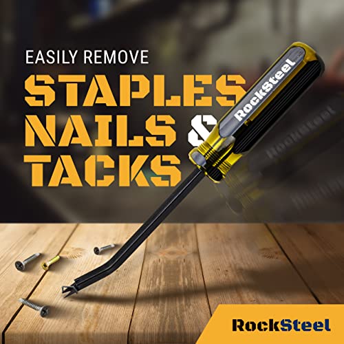 Rocksteel Upholstery Staple Remover - Heavy Duty Tack Puller for Nails & Tacks