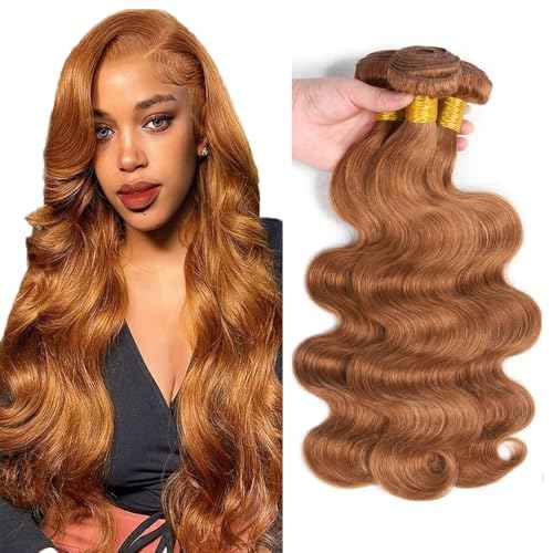 #30 Brown Bundles Human Hair Body Wave Bundles 18 18 18 Inch Brown Body Wave Bundle Unprocessed Brazilian Virgin Weave Hair 3 Bundle 50 Gram Per Bundle