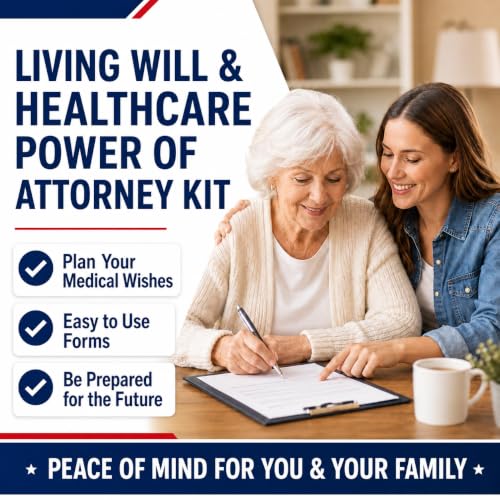 Harner Legal Forms: Healthcare Power of Attorney & Living Will Kit with HIPAA Authorization