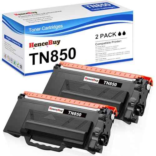 TN850 TN820 High Yield Toner Cartridge TN 850 TN-850 Replacement for Brother TN820 TN-820 TN 820 Use for HL-L6200DW MFC-L5700DW MFC-L5850DW HL-L5200DW MFC-L5900DW MFC-L6800DW Printer-2 Pack