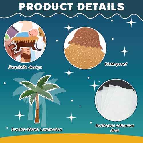 Christian Nativity Religious Bulletin Board Set 2025 VBS Christian Jesus Birth Classroom Decorations Border Cutout for Sunday School Church Chalkboard Wall Decor Summer Christmas Holiday
