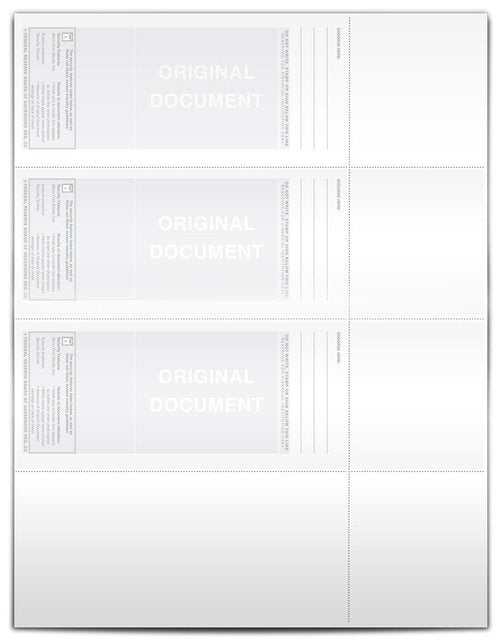 VersaCheck Secure Checks - 750 Blank Business or Personal Wallet Checks - White Canvas - 250 Sheets Form #3001-3 Per Sheet