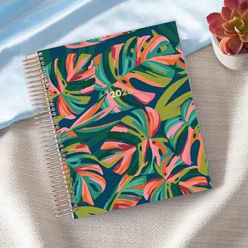 Blue Sky Livewell 2026 Daily and Monthly Planner Calendar, January 2026 - December 2026, 7" x 9", Flexible Laminated Cover, Heavy Duty Coil Binding, Colorful Premium Paper, Includes Storage Pocket, Stickers, Waimea