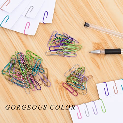 Colorful 240pcs Medium Paper Clips with Box - SOTMALTK, Color Variety