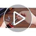 Orange Electric Hot Knife Cutter Kit with 16 Blades for Plastic Work