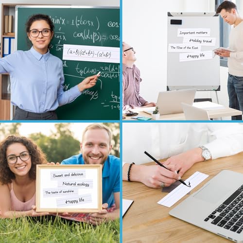 120Pcs Teacher Sentence Strips 3” x 24” Cardstock Double-Sided Ruled Lines Classroom Learning Tool