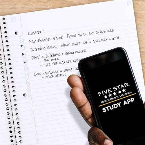 Five Star Spiral Notebook + Study App, 1 Subject, College Ruled Paper, 8-1/2" x 11", 80 Sheets, Fights Ink Bleed, Water Resistant Cover, Soft Petals Blue (820441F-ECM)