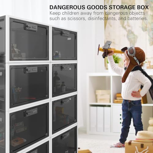 Large Capacity Medication Lock Box, Fridge Box for Medicine Safe,