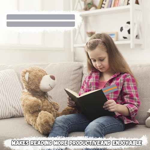 24 Pieces Guided Reading Strips,6 Colors Overlay Highlight Bookmarks, Dyslexia Reading Tools for Kids, Teachers