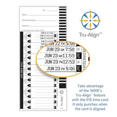 Lathem 1600e Time Clock Punch Machine & Document Stamp, Time Keeping System with Tru-Align Cards (5.7 X 6.3 X 7.2 Charcoal Gray)