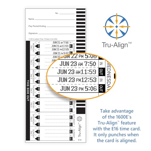 Lathem 1600E Time Clock Machine & Document Stamp - Charcoal Gray
