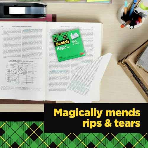 Scotch Magic Tape Refill, 3/4 inch x 1000 inches, 1-Inch Core, Invisible Matte Finish, Ideal for Office, Home, and School, 20-Pack