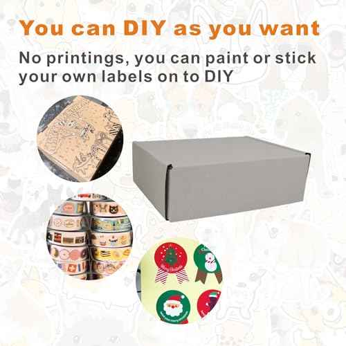 50 Pack 6x4x2'' Small Shipping Boxes, Corrugated Cardboard Mailers for Business, White (CM642)