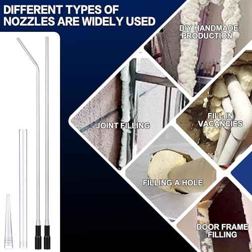 foam gun with 34 cm stainless steel extension tube (two pack)