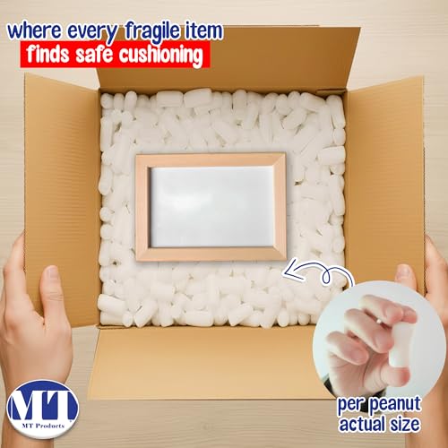 MT Products Off-White Packing Peanuts - Bulk Shipping for Fragile
