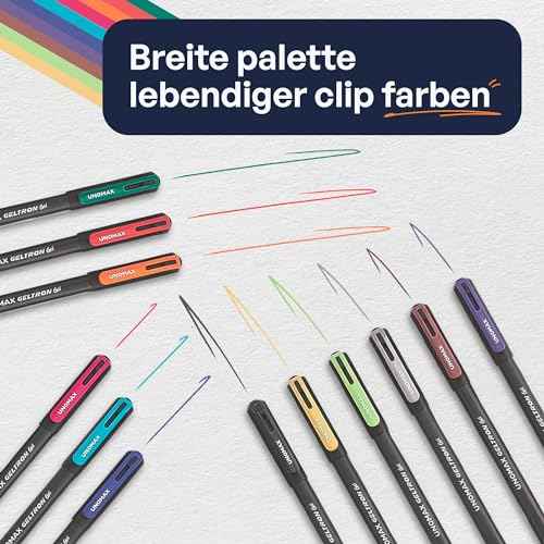 Geltron Fashion Gel Pen - Pack of 12, Assorted Colours