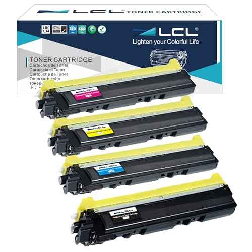 LCL TN210 TN-210 Toner Cartridge Replacement for Brother TN210BK TN210C TN210M TN210Y for MFC-9125CN HL-3045CN HL-3040CN HL-3070CW HL-3075CW MFC-9010CN MFC-9120CW MFC-9320CW MFC-9325CW (KCMY)