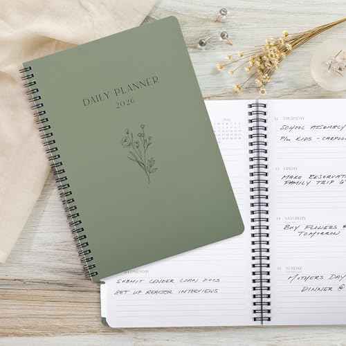 Beautiful 2026 Daily Planner - 7" x 10" Daily Planner for Women or Men with Weekly & Monthly Spreads for Easy Planning - Perfect Calendar Book To Organize All Tasks and Boost Productivity