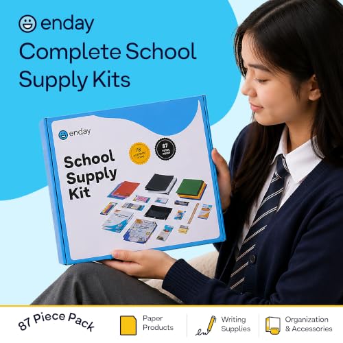 Enday Complete Back to School Supplies Kit for High School & Kids
