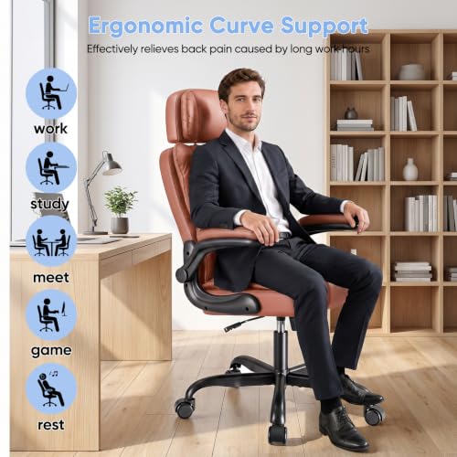Executive Managerial Chair with Adjustable Headrest – Kensaker