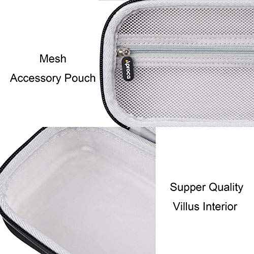 Aproca Portable Case Compatible with Canon ImageFORMULA R10 / ImageFORMULA P-215II Portable Document Scanner, Storage Hard Bag - Black (Case Only)