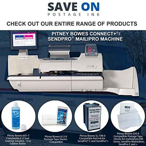 Save On Postage Ink Compatible PB 612-7 Postage Tape Sheets for use in PostPerfect B700 Machines.