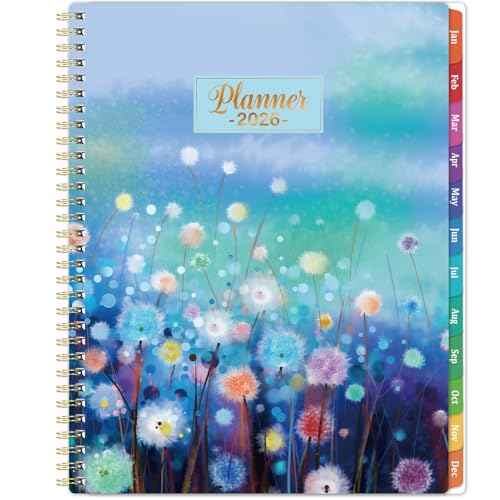 2026 Planner - Planner 2026, Weekly and Monthly Planner 2026, 2026 Calendar Planner, Jan. 2026 - Dec. 2026, 11¡± x 8.5¡±, Colorful Tabs, Back Pocket, Holidays, Twin-Wire Binding