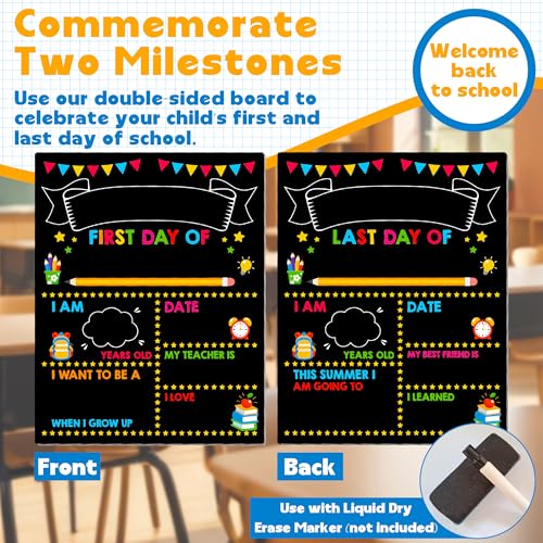 Melisheer Double-Sided First & Last Day of School Chalkboard Keepsake