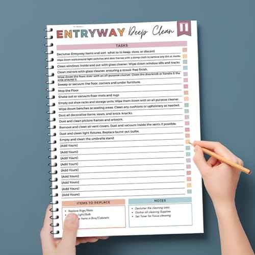 Adhd Cleaning Plan Schedule,Cleaning Organizing Planner Notbook, Daily Weekly Monthly Checklist for Home Custom Adjustable Clean Up Household Chores Sheet