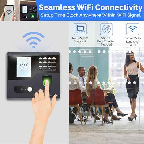 Time Clock for Small Business | No Monthly Fees Clock in Machine for Employees | T150 Time Card Machine | Time Clock Punch Machine | Timeclocks Small Business | Easy Employee Reporting!