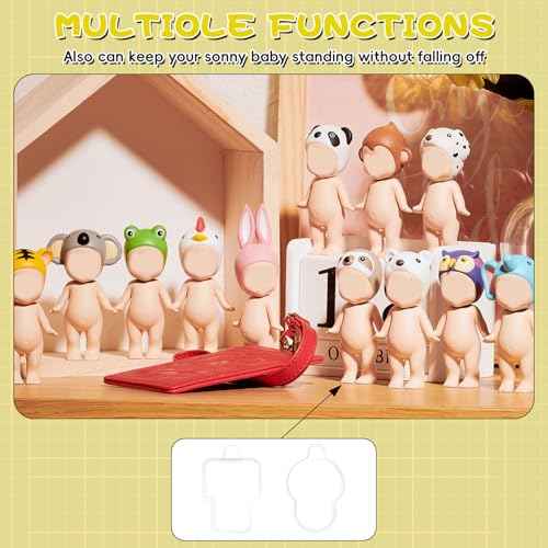 120PCS Adhesive Tape for Sonny Baby, Double Sided Clear Adhesive Pads Custom Fit Replacement, Removable Mini Figure Clear Glue Sticky Putty