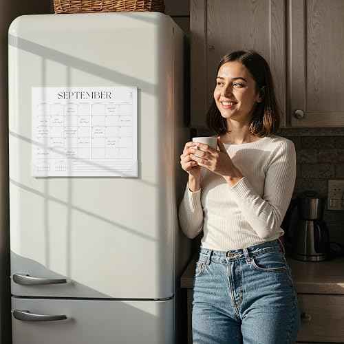 Magnetic Wall Calendar 2025-2026, 16 Month Monthly Calendar from September 2025 to December 2026, 13¡± x 11¡±, Academic Fridge Calendar for Home & Office Organization