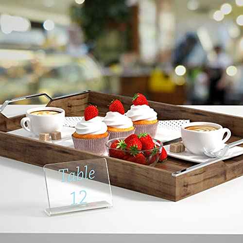 20 Pack Acrylic Mini Chalkboard Signs for Food, AITEE Clear Mini Tabletop Chalkboards, Small Buffet Chalkboards for Bakery, Birthday Parties, Message Boards, Weddings and Retail