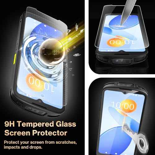 TC15 Tempered Glass Screen Protector for Zebra Symbol TN28 TC15 Barcode Scanner Handheld Mobile Computer, 6.5 Inch Display Protective Film, Case Friendly (3Pcs)