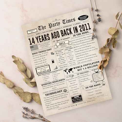 14th Birthday Card, Happy 14th Birthday Decorations for Girls Boys, Lovely 14 Year Old Birthday Gift Ideas for Daughter Son