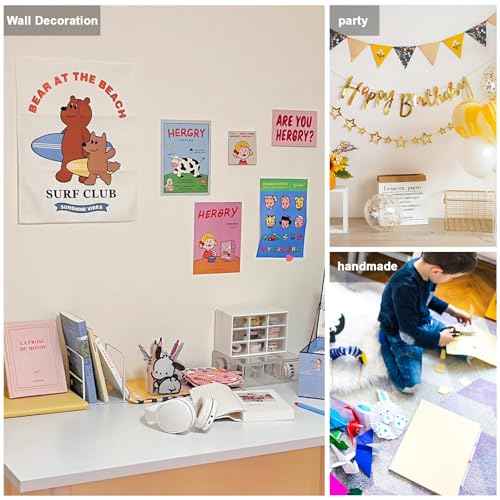 360pcs Nano Double Sided Tape for Wall 0.8" Sticky Dots Mounting Putty Two Sided Adhesive Museum Putty Multi-Shape Sticky Tack No Traces - Crafts Poster Decoration Picture Hanging Crafting Party