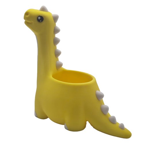TIME&TRAVE Cute Dinosaur with Egg Pen Holder, Creative Dino Pencil Holder with Four Lovely Bookmark Desk Organizers, Office Supplies Decorations Idea Gift for Women Kids