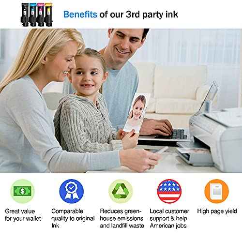 Cartlee Compatible Toner Cartridges Replacement for Xerox Phaser 6510 6510/dni 6510/dn 6510/n Workcentre 6515 6515/dni 6515/dn 6515/n High Yield Laser Printer Ink 1 Black, 1 Cyan, 1 Magenta, 1 Yellow
